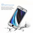 thumbnail image 2 of Apple iPhone SE 2020 Case, iPhone SE 2020 (4.7 Pouces) Case Sturdy, Hard Plastic Case 360 Full Body Shockproof Protection With Tempered Glass Screen Protector Case for iPhone SE2 2020 -Red, 2 of 8