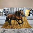 thumbnail image 2 of Jiayy Horse blanket for girls, horse throw blanket Lightweight Super Soft Couch Sofa Flannel horse Blanket for women Medium, 2 of 6