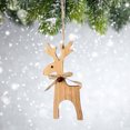 thumbnail image 3 of Wood Christmas Elk Pendant Creative Beautiful Decor Pendant for Home Store Office, 3 of 7