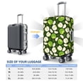 thumbnail image 3 of Cauagu Green Fruit Print Travel Luggage Cover,Travel Dust-proof Suitcase Cover Softside Suitcase Protector for 18-32inch,Not Included Suitcase, 3 of 8