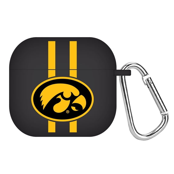 Iowa Hawkeyes HD Case Cover Compatible with Apple Airpods Gen 4 (Stripes) by Affinity Bands