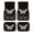 Butterfly Pattern, variant on Pzuqiu Christmas Snowman Star Pattern Auto Rugs Non-Slip Car Mats, All Weather Protection Full Set Car Floor Mats Fit for Sedans Truck SUV