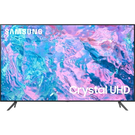 Open Box Samsung 50-Inch Class Crystal UHD CU7000 Series PurColor, Object Tracking Sound Lite, Q-Symphony, 4K Upscaling, HDR, Gaming Hub, Smart TV with Alexa Built-in (UN50CU7000, 2023)