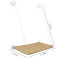 thumbnail image 2 of XIBUFE 2026 New 13.78"X21.65" Cat Window Bed Foldable Cat Window Hammocks Cat Window Perch for Sill Pets Kitty Window Shelves Beds Cat Hammocks Khaki, 2 of 7
