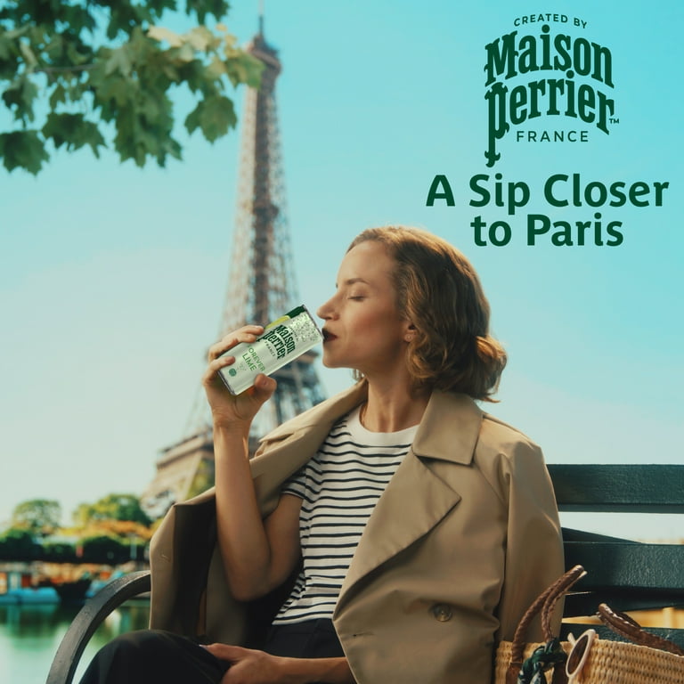 Maison Perrier Forever Lime Sparkling Water, 11.15 fl oz, 24 Can