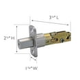thumbnail image 3 of Design House Pro Deadbolt Universal 6-Way Replacement Deadbolt Latch, Satin Nickel, 3 of 14