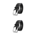 thumbnail image 1 of Qarigey Cinturón de hombre trenzado elástico de PU con artesanía exquisita y sin hilo suelto Cinturón de PU informal sin rebabas Negro 110cm 2Conjunto, 1 of 6