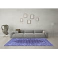 thumbnail image 3 of Ahgly Company Indoor Square Persian Blue Traditional Area Rugs, 8' Square, 3 of 4