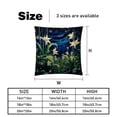thumbnail image 5 of Starry Plants Throw Pillow Covers Set of 2 with Unique Patterns | Chair Pillow Covers in 16x16, 18x18, 20x20 inches | Pillow Inserts Included |for Every Occasion, 5 of 6