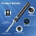 thumbnail image 5 of VIISHARE Ear Wax Removal Kit with 1080P HD Camera, Ear Cleaner Tool for iOS & Android, Safe Wax Remove Ear Pick with Lights,Ear Spoon, WiFi Connected - Black, 5 of 9