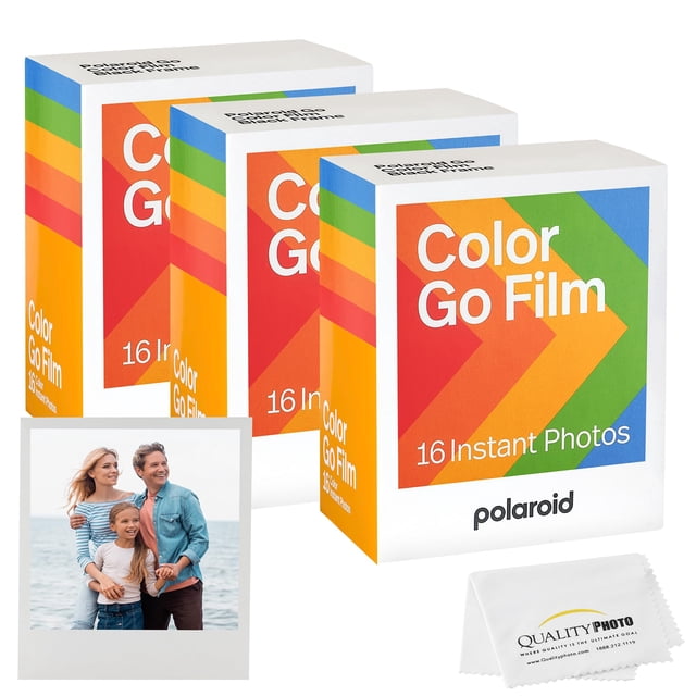 Película de color Polaroid Go de 48 hojas con paño de microfibra