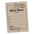 thumbnail image 2 of Inkdotpot 30Fill in Style KraftFill-In Style Bridal Shower Invitations Wedding Blank Invites, 2 of 8
