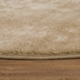thumbnail image 3 of Paco Home Soft Washable Area Rug In Dark-beige - 6'7" Round (6'Round), 3 of 5