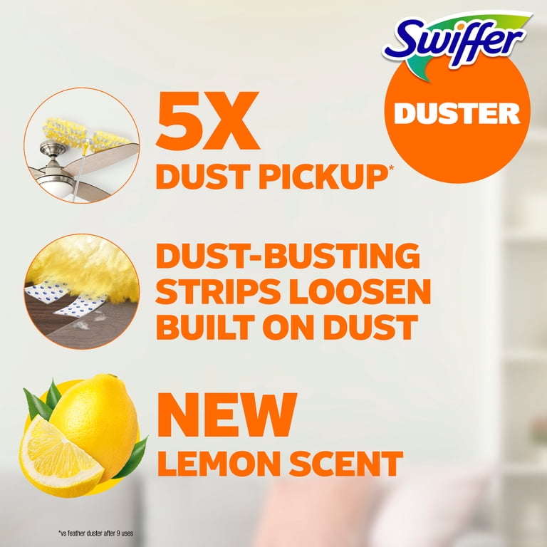 Swiffer Heavy Duty 6 Ft Extendable Duster Kit, Lemon Scent photo 2