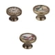 thumbnail image 1 of 3x Pull Knob Decorative Zinc Alloy Closet Cupboard Handle 36mm Dia W/ Screws, 1 of 9