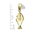 thumbnail image 2 of 14K Gold Sole Fish Charm, 2 of 5