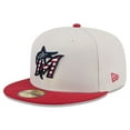 thumbnail image 3 of Men's New Era  Khaki/Red Miami Marlins 2024 Fourth of July 59FIFTY Fitted Hat, 3 of 6