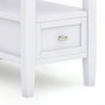 thumbnail image 6 of Simpli Home Warm Shaker Solid Wood Transitional 48 inch Wide Coffee Table with 2 14 inch Wide End Tables in White (Set of 3), 6 of 13