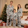 thumbnail image 2 of Family Christmas Pajamas Matching Sets Silk Casual Matching Set for Family, 2 of 9