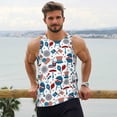 thumbnail image 6 of Fuzoiu Fourth Of July Party Print Men's Workout Tank Tops,Sleeveless Gym Shirt Quick Dry,Fitness Bodybuilding T-Shirt,Muscle Athletic Workout Tee-Small, 6 of 7