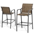 thumbnail image 6 of Pellebant High Back Outdoor Bar Stool - Set of 2, Gray, 6 of 7