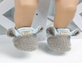 thumbnail image 3 of Baby Booties Faux Fur Sheep Shape Non-Slip Soft Sole Crib Shoes, 3 of 6