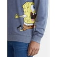 thumbnail image 4 of SpongeBob SquarePants Men's and Big Men's Front to Back Graphic Sweatshirt with Long Sleeves, Sizes XS-3XL, 4 of 5