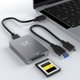thumbnail image 1 of Lector de tarjetas CFexpress tipo B Lector de tarjetas CFexpress tipo B USB 3.2 10Gbps con cable USB C a USB C/A para SLR, 1 of 7