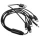 thumbnail image 4 of Cable de carga USB para coche, cable de carga múltiple con puertos tipo C, cable de datos de carga rápida para coche, hogar, oficina, cable de carga de teléfono 6 en 1, 4 of 8