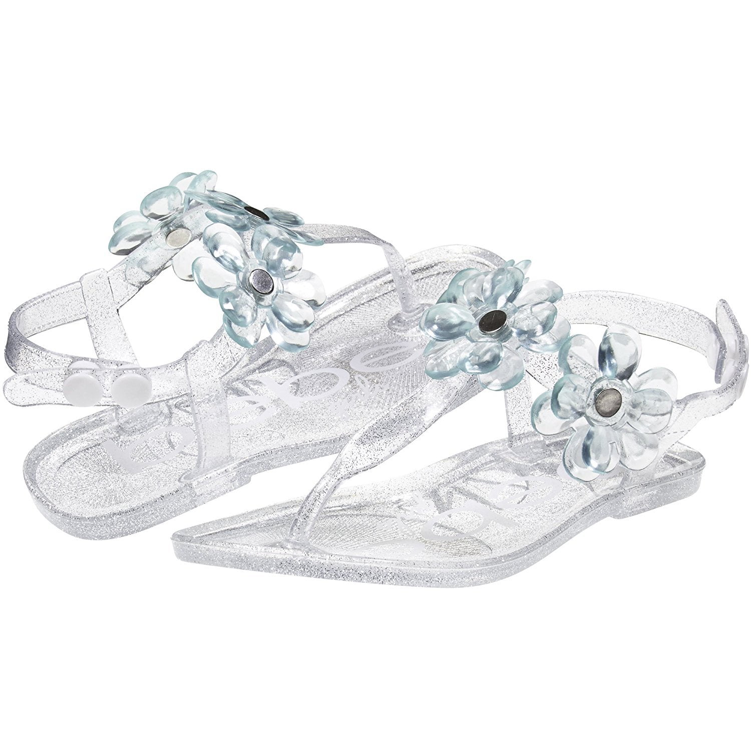 Carter's Toddler Girls Selena Jelly T-Strap Sandals Orange Clear NEW