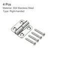 thumbnail image 3 of Uxcell Lift Off Hinge, 1.5" 304 Stainless Steel Right Detachable Small Slip Joint Flag Hinges 4 Pack, 3 of 6