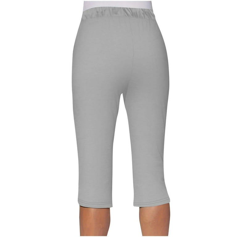 Women's Capri Pants, Casual Loose Lightweight Lounge Cropped Pants