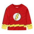 thumbnail image 3 of Justice League Long Sleeve Shirt (Boys), 4 Pack, Sizes 3T-8, 3 of 9