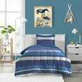thumbnail image 6 of Dream Factory Rugby Stripe Full 7 Piece Comforter Set, Polyester, Microfiber, Blue, Child, Unisex, 6 of 7