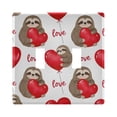 thumbnail image 2 of Dailycode Light Switch Plate Covers 3 Gang Wall Plate Plastics Outlet Covers for Kitchen Home Office Decor Sloth with Love Balloon, 2 of 8