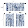 thumbnail image 4 of LALILO Kitchen Curtains and Valances Set of 3 36" Tie Dye Window Treatment Tiers for Window Decor, 4 of 5