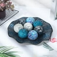 thumbnail image 6 of Glass  Centerpiece Set with 8 Decorative Balls and Tray for Home Table Decor, 6 of 6