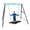 Blue, variant on Metal Swing Stand Swing Sets for Backyard,Powder Coated Swing Frame of Swing Set with Extra Side Bars,880 Lbs Heavy-Duty A-Frame Outdoor Swing Fits Swing Chair,Porch Swing