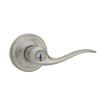 Kwikset Tustin Keyed Entry Lever Featuring Smartkey® in SN