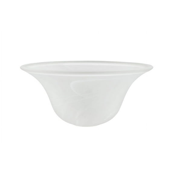 Aspen Creative 23505-01 Frosted Glass Shade for Medium Base Socket Torchiere Lamp, Swag Lamp ,Pendant, Island Fixture.9-5/8" Diameter x 4-1/8" Height.