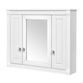 thumbnail image 6 of Bathroom Cabinet with Mirror, Modern Wall Mounted Medicine Cabinet with Doors, Wood Bathroom Storage Organizer with Adjustable Shelves, for Living Room, Entryway, 6 of 9