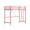 Pink, variant on Zimtown Upgrated Twin over Twin Bunk Bed, Metal Bed Frame with Flat Step Ladder, Black