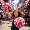 thumbnail image 6 of Sparkle Cheer Pom Poms Bulk Glitter Hand Flowers for Cheerleading Dance Drill Team Parade Event Supplies Birthday Gift, 6 of 6