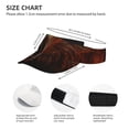 thumbnail image 2 of KLL Sport Sun Visor Hats Ball Caps Empty Top Baseball Sun Cap for Men Women-Cool Flame Lion A, 2 of 6