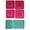 Hot Pink and Turquoise, variant on Funky R/Squares Wall Sticker Vinyl Decal, Hot Pink/Orange, 40-Piece