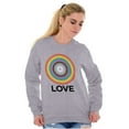 thumbnail image 4 of Love Progress Gay Pride Flag Spiral Unisex Plus Fleece Graphic Sweatshirt Brisco Brands 2X, 4 of 5