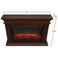 thumbnail image 3 of Real Flame Canada Beau Contemporary Solid Wood Electric Fireplace in Dark Walnut, 3 of 7