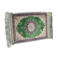thumbnail image 3 of Tnarru Muslim Prayer Rug Eid Mat Ramadan Gift Praying Carpet for Prayer Room Temple Green, 3 of 8