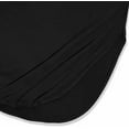 thumbnail image 4 of Robe Maxi d'Été pour Femmes Décontractée Ample avec Poches Longue Robe Manches Courtes Fendue Vert Armée Noir 3TG, 4 of 5