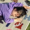 thumbnail image 3 of Graflsoa Ultralight Portable Outdoor Picnic Mat, Waterproof Foldable Camping Groundsheet, Animal Print Design, 100x145cm, Polyester Material, Compact & Easy to Carry, 3 of 6